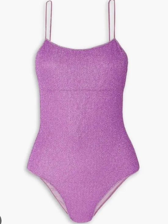 Oseree Other - NWT Oseree Lumiere Glitter Purple One-Piece Maillot Swimsuit M
